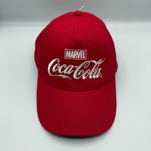 Marvel x Coca-Cola Collab Logo Adjustable Red Hat